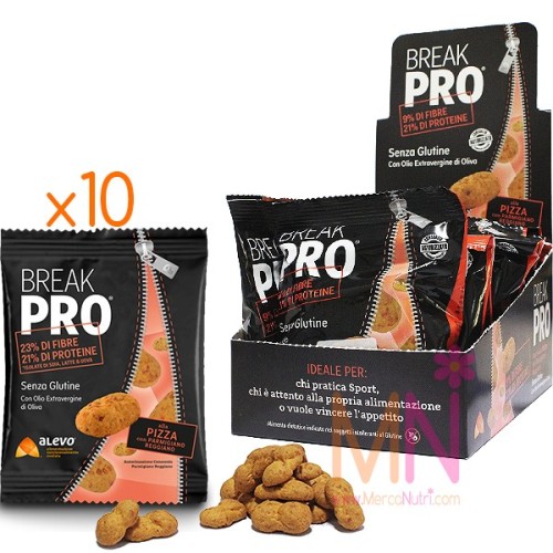 Caja x10 Snacks proteicos sin gluten BREAK PRO 300g