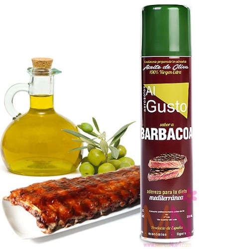 Spray de Aceite de Oliva sabor Barbacoa 250ml