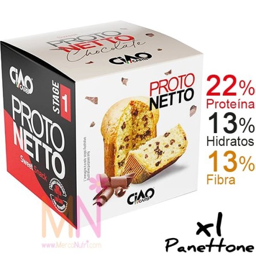 Panettone Keto con Chocolate PROTONETTO  90g