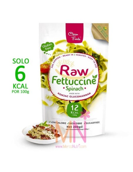 Raw Fettuccine Espinacas 200g