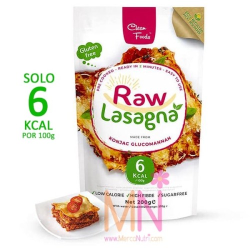 Raw Pasta Lasaña 200g