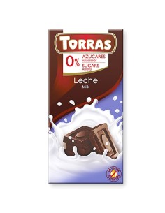 chocolate con leche sin azucar torras