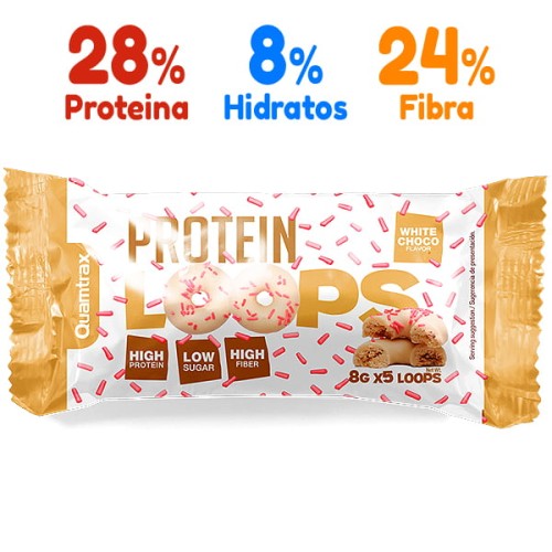 protein loops chocolate blanco quantrax