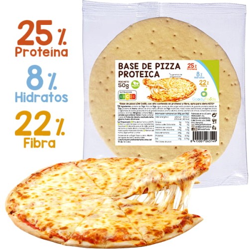 base de pizza proteica 50g